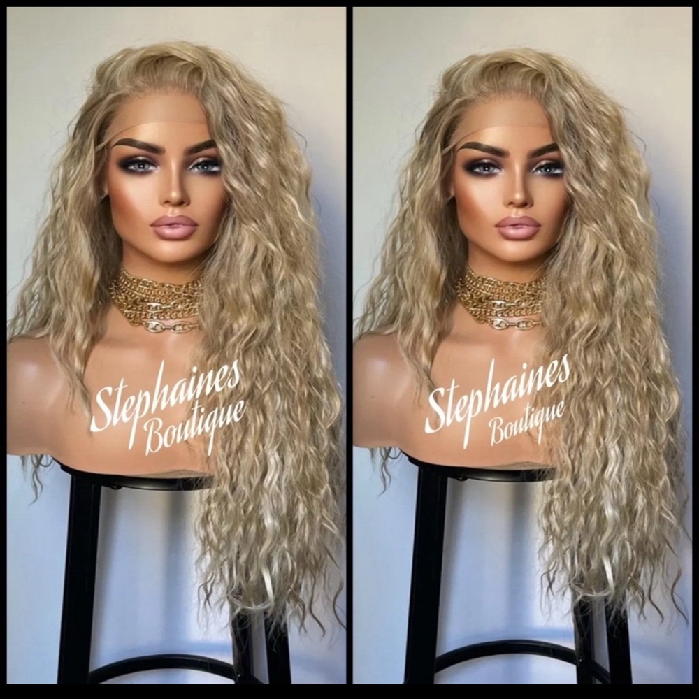 Human Hair Blended Lace Front Wig